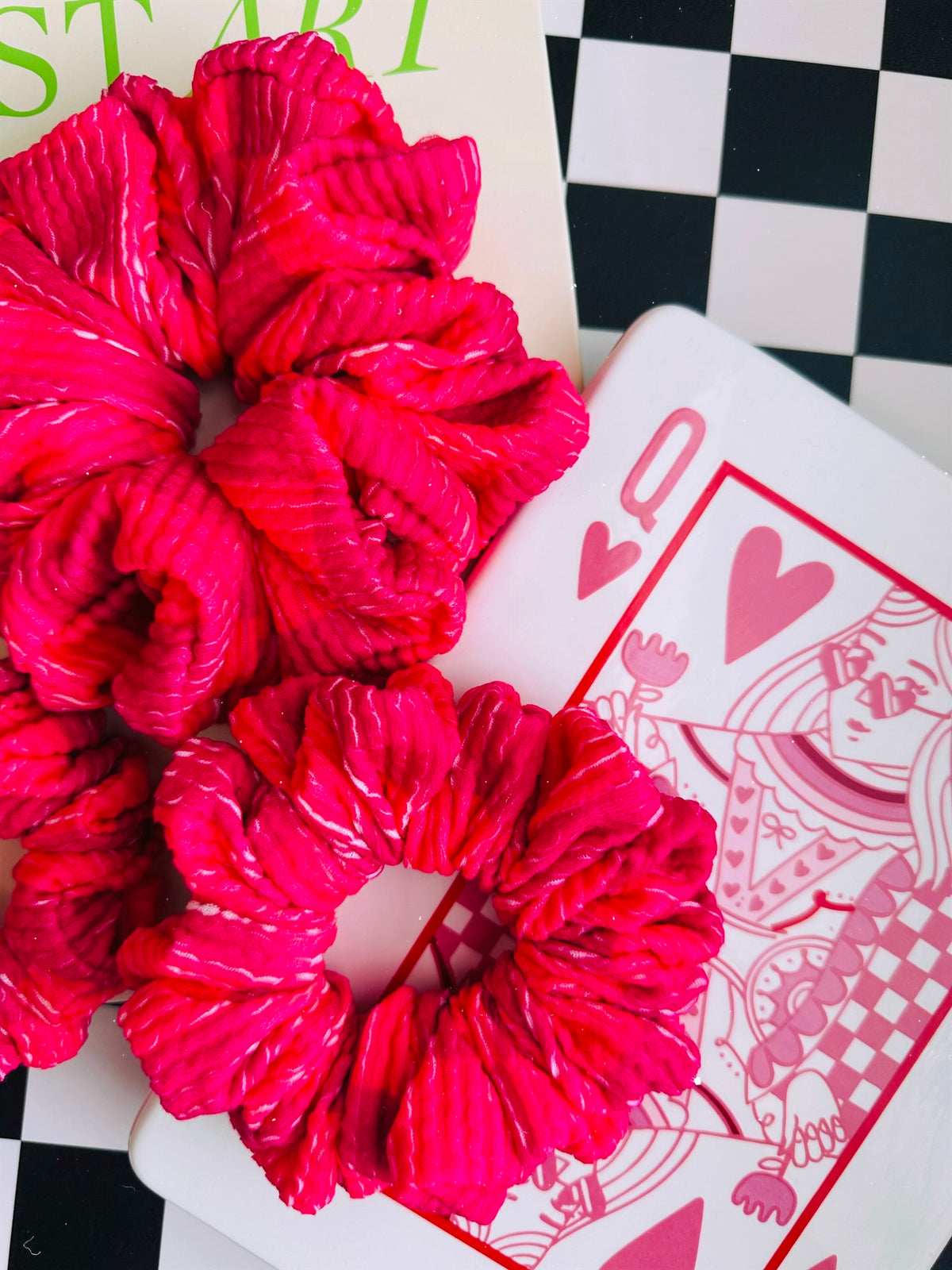 Pink Checker • Allure Scrunchies