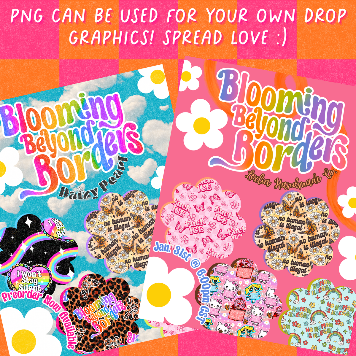 Blooming Beyond Borders: PNG + Seamless Pack