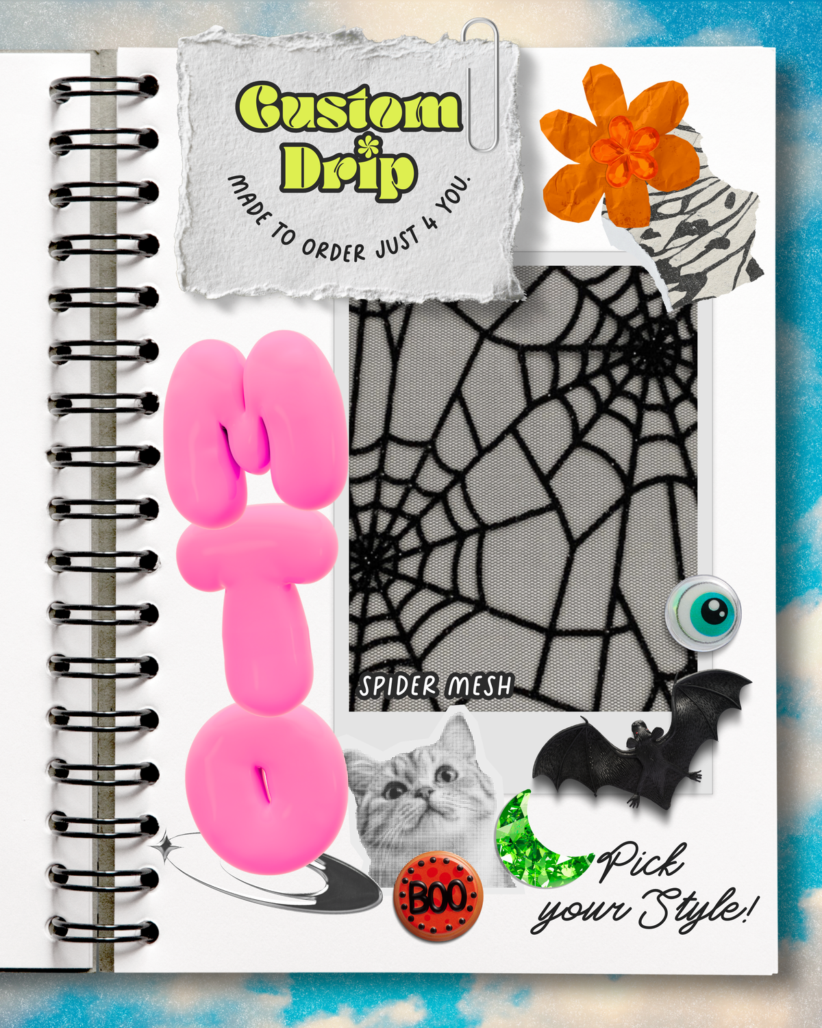 Custom Drip MTO: Spiderweb Mesh