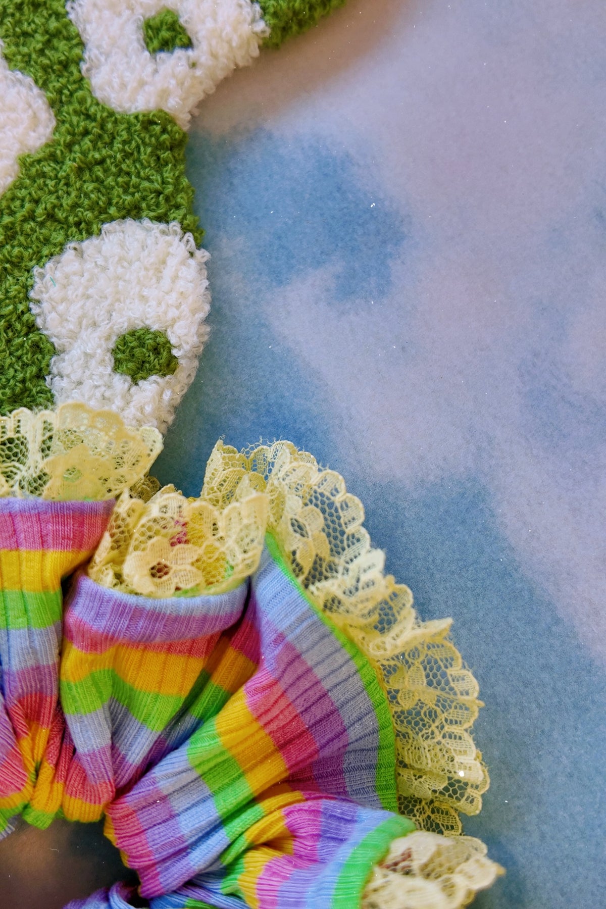 Rainbow Yellow Lace   • Allure Scrunchies
