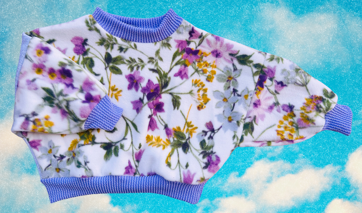 Lavender Florals Sk8ter Crew • 18M (up to 24M/2T recommended)