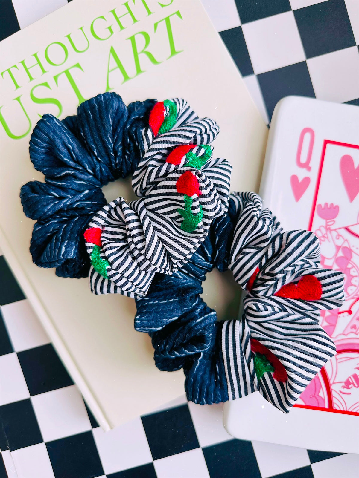 Cherry Babe Colorblock • Allure Scrunchies