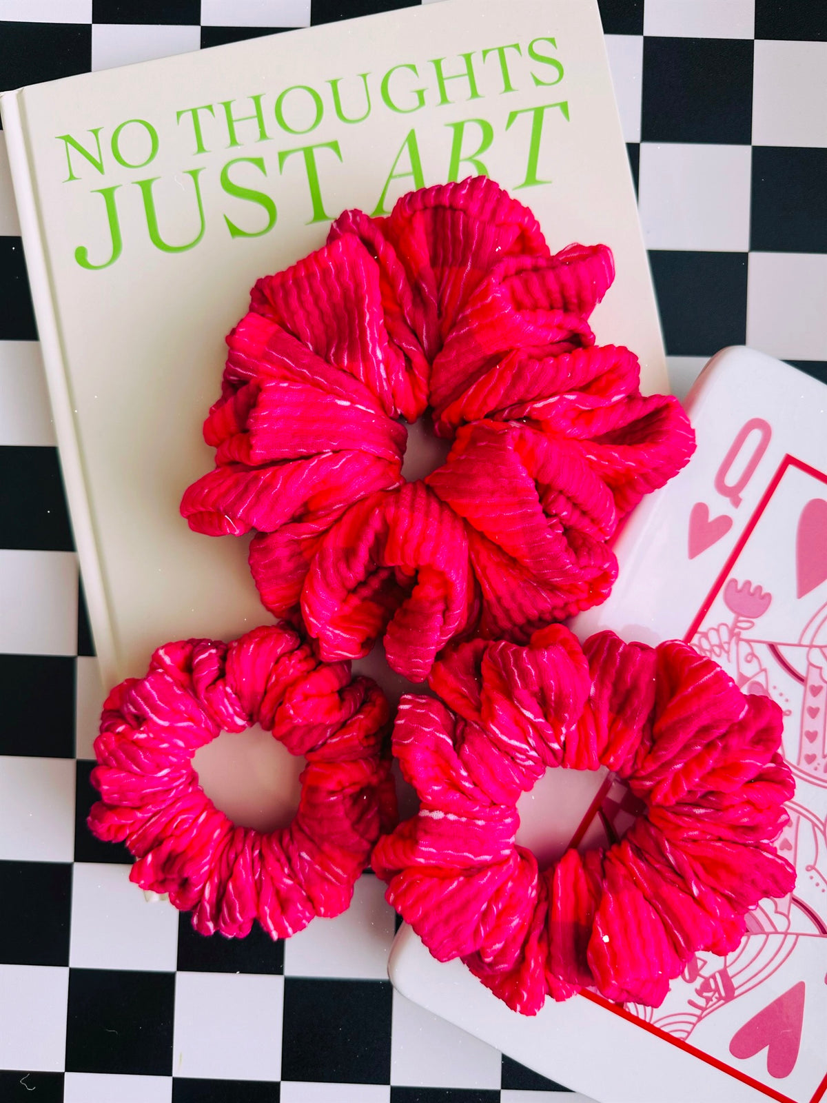 Pink Checker • Allure Scrunchies