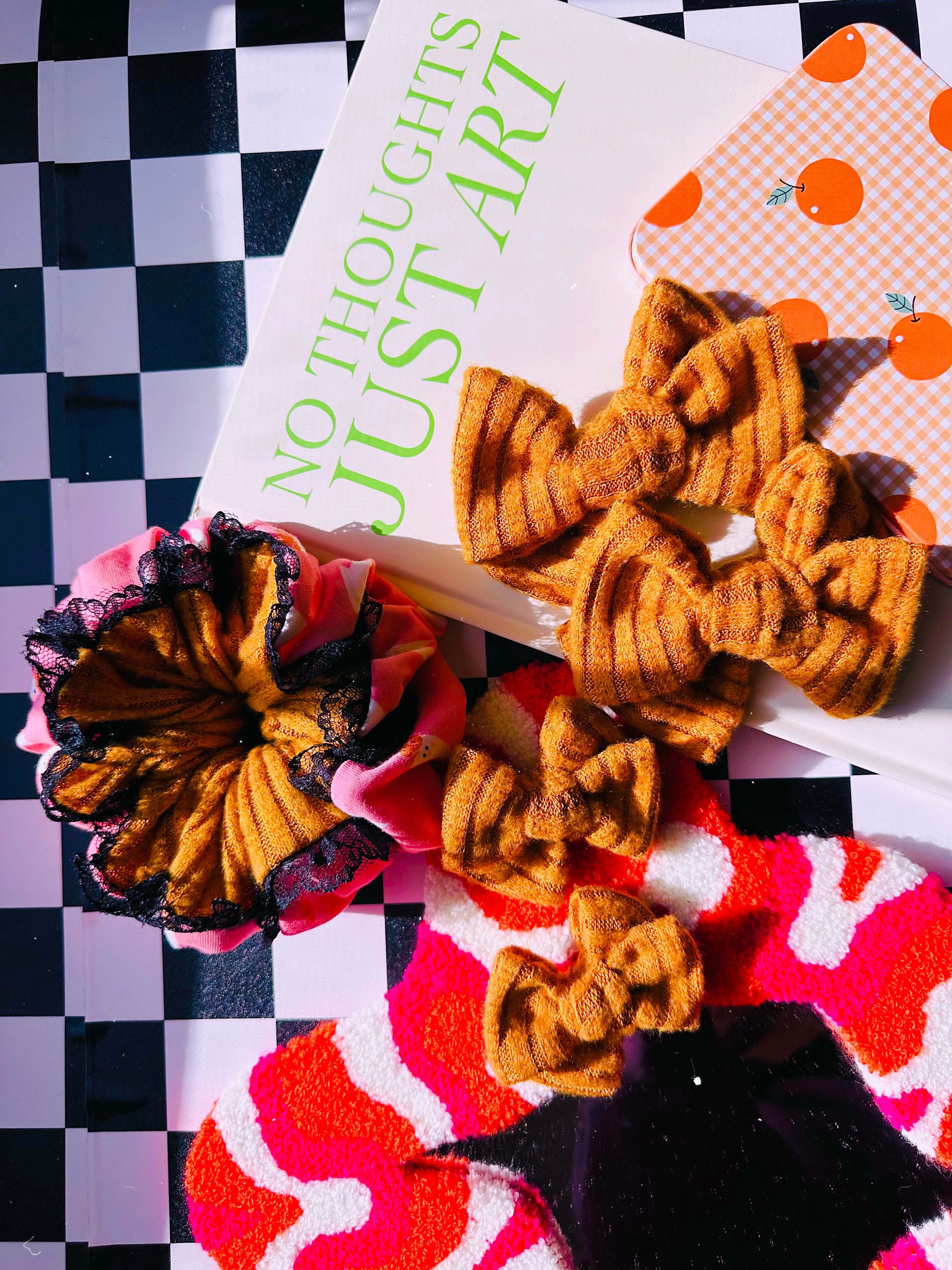 OOAK 2-toned Ghostie XL Allure Scrunchie