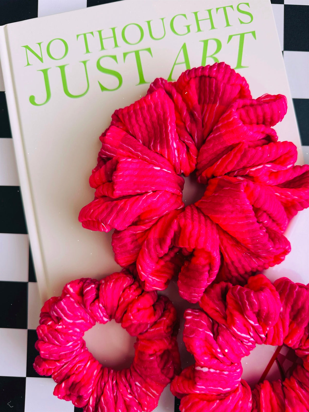 Pink Checker • Allure Scrunchies