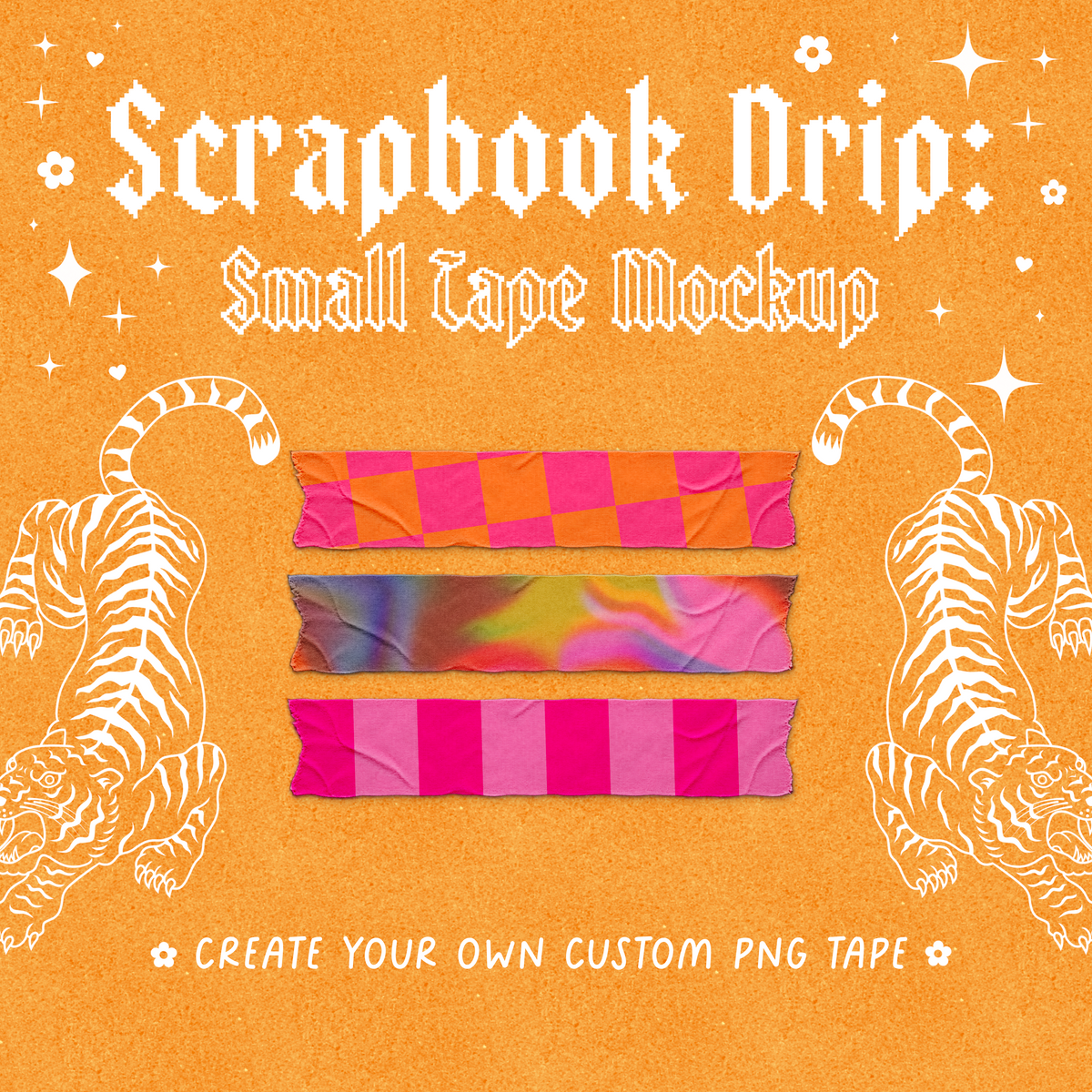 Scrapbook Drip: Small Tape Mockup
