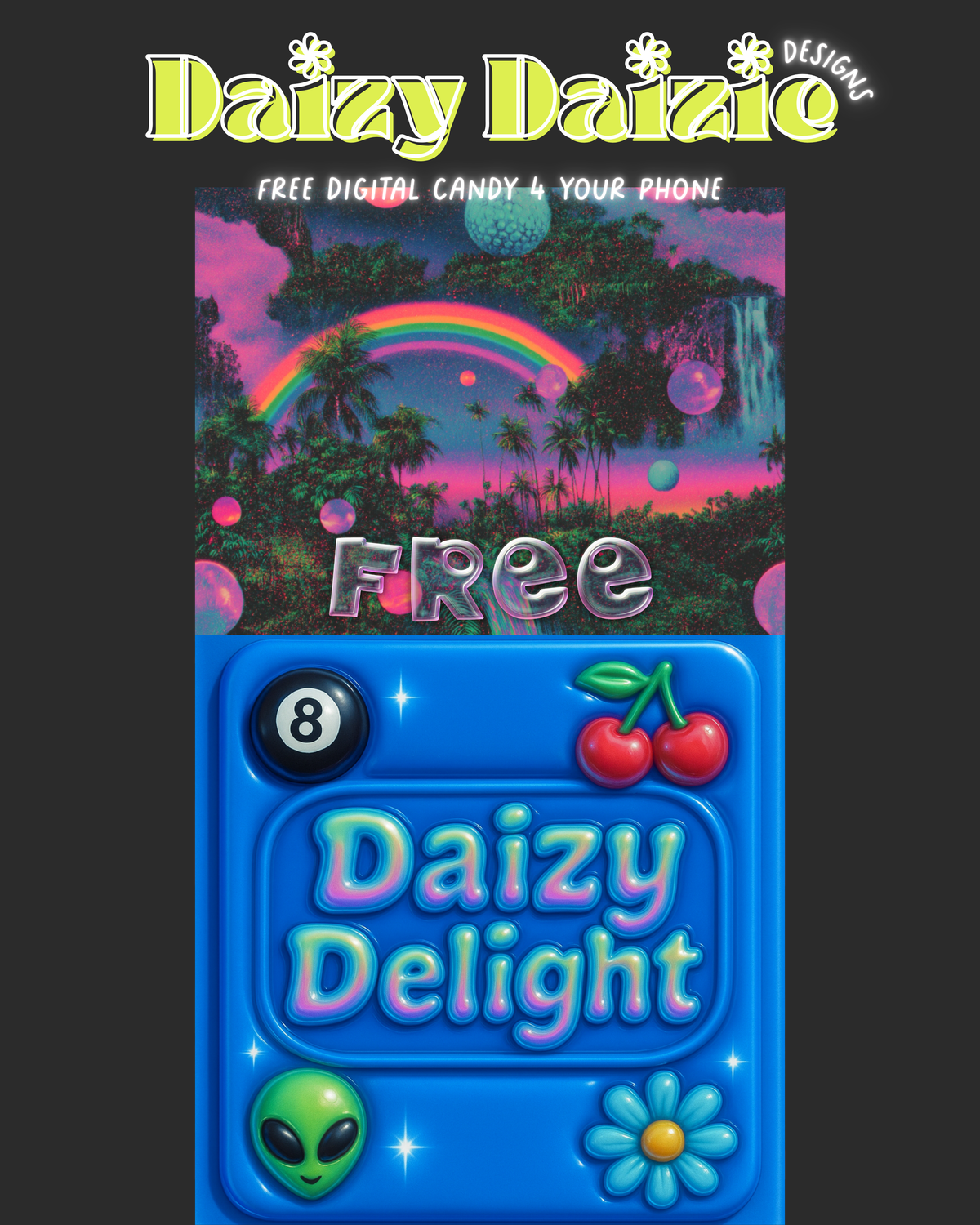 Rainbow Paradise Digital Candy